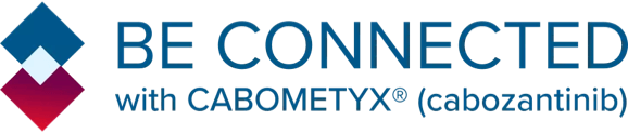 CABOMETYX BE CONNECTED Logo